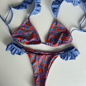 Strawberry Milk Mob Swimsuit Bikini Set